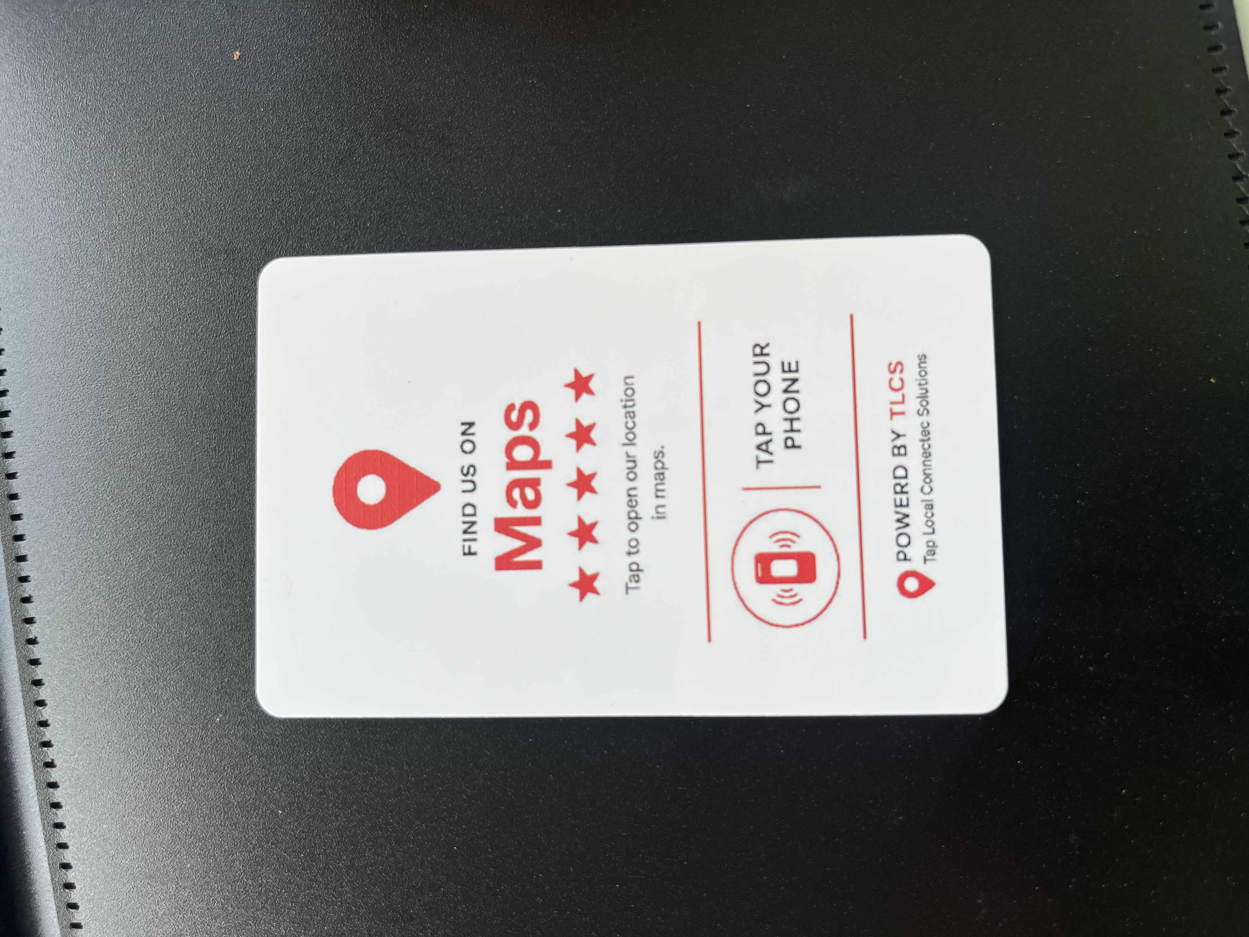 TLCS Google Maps (Red) NFC digital business card
