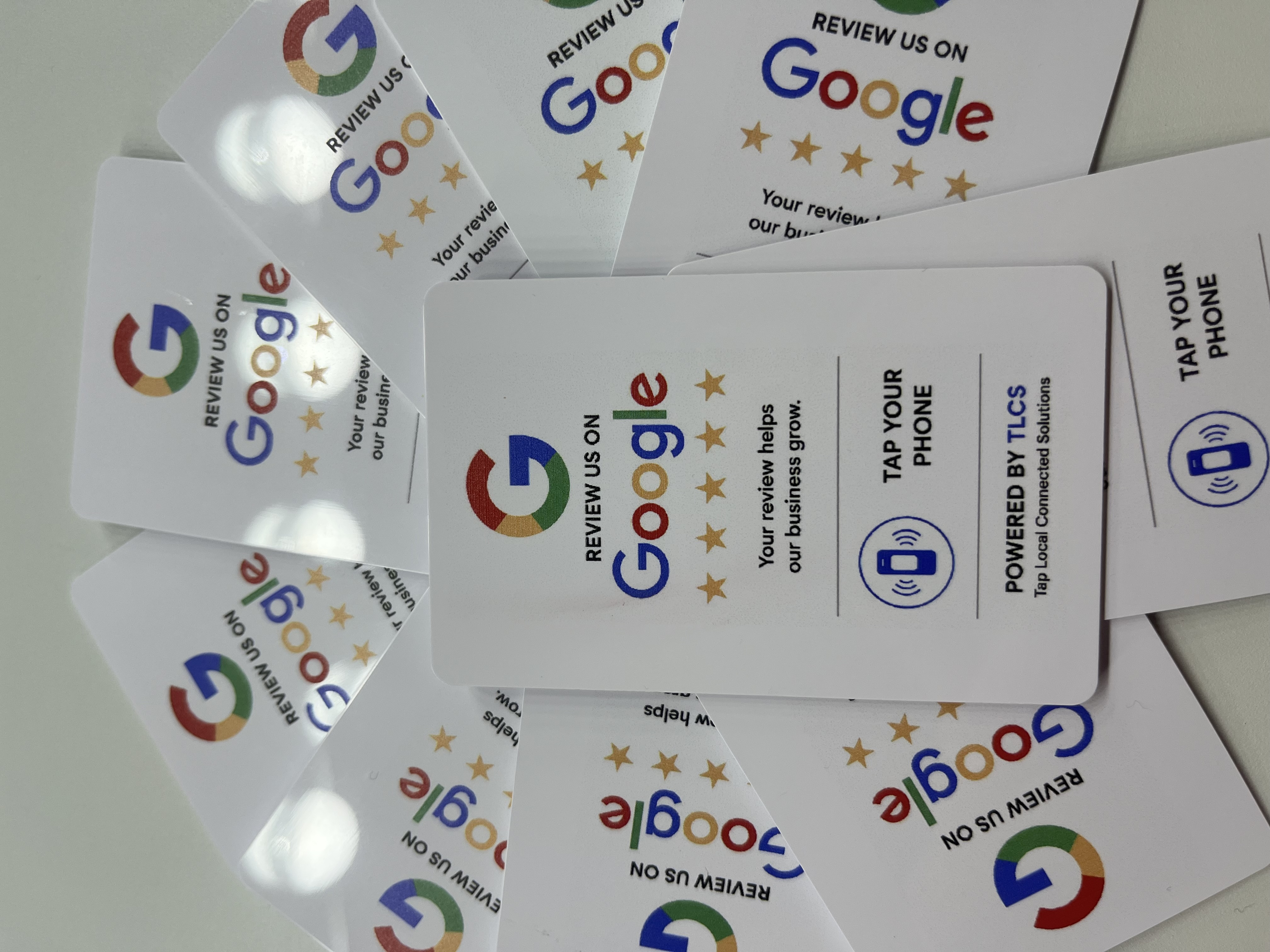 TLCS Google Reviews NFC digital business card