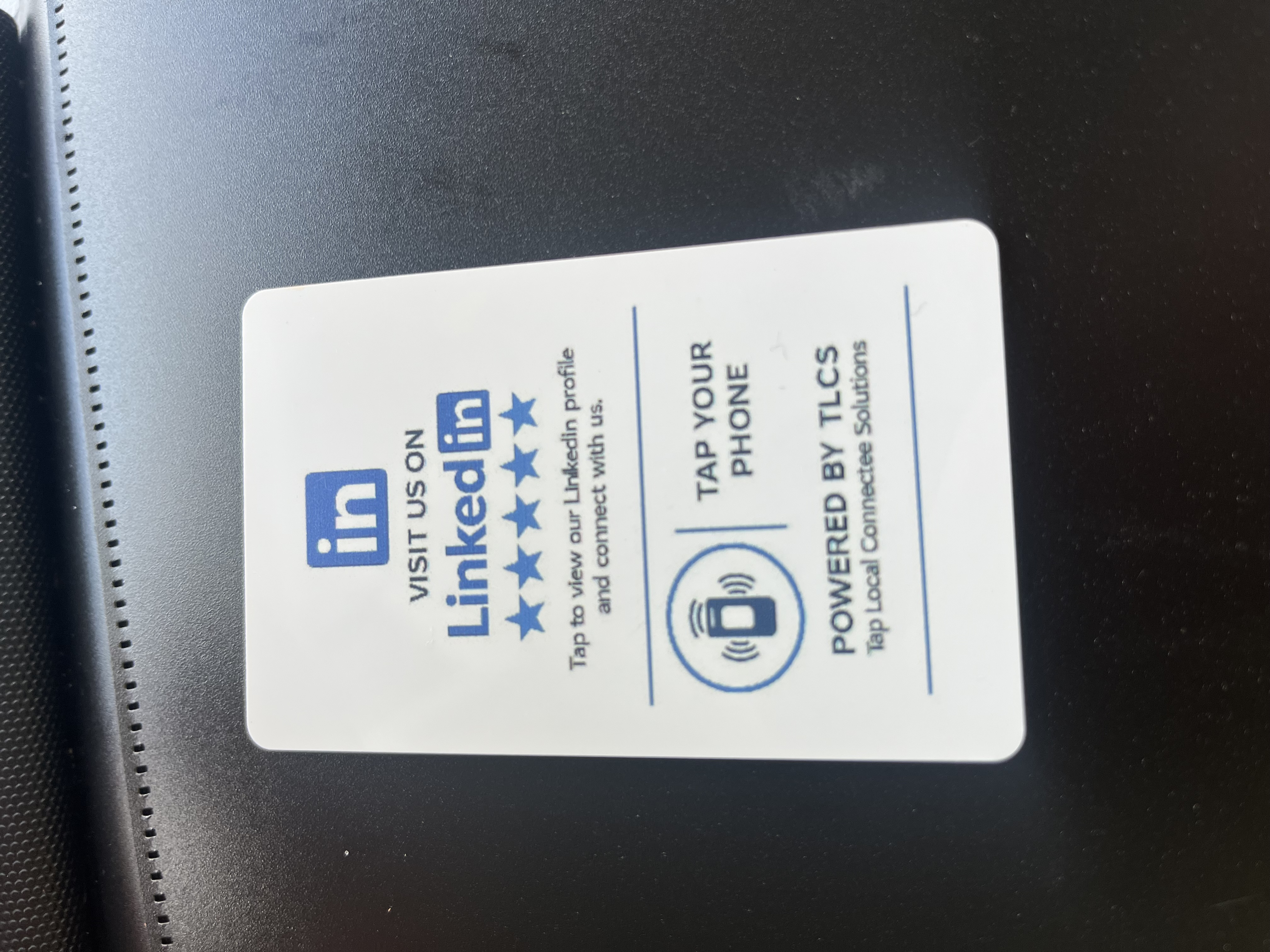 TLCS LinkedIn Profile NFC digital business card