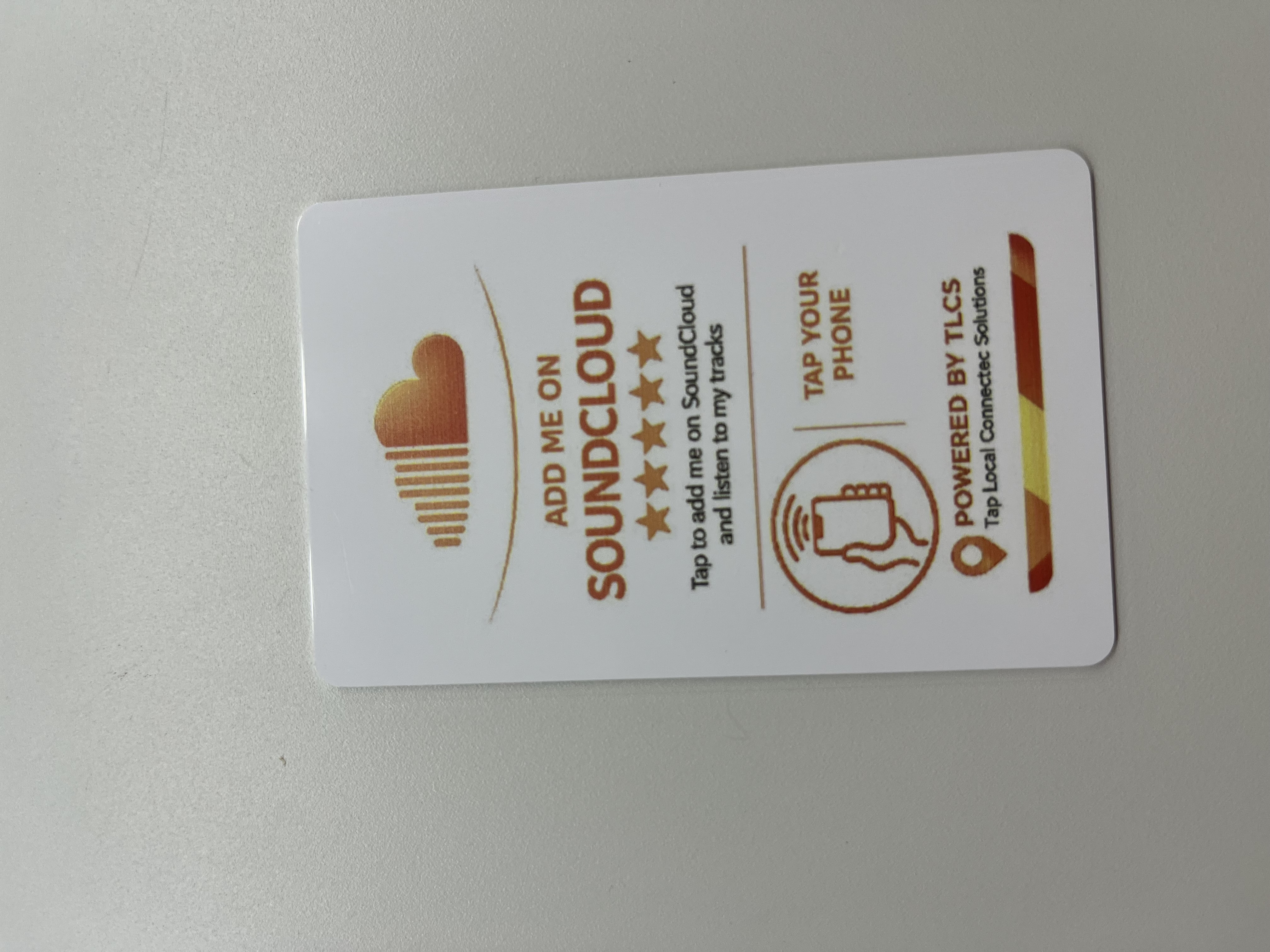 TLCS SoundCloud Profile NFC digital business card